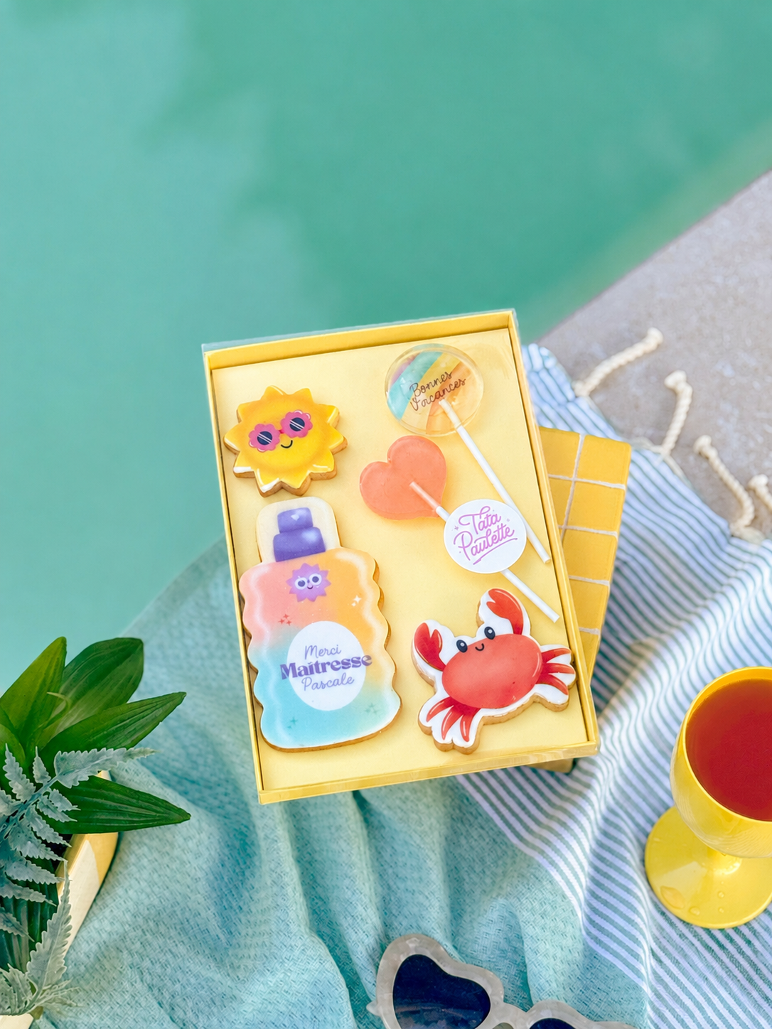 Big coffret JAUNE - CREME SOLAIRE personnalisable - Fin d'année