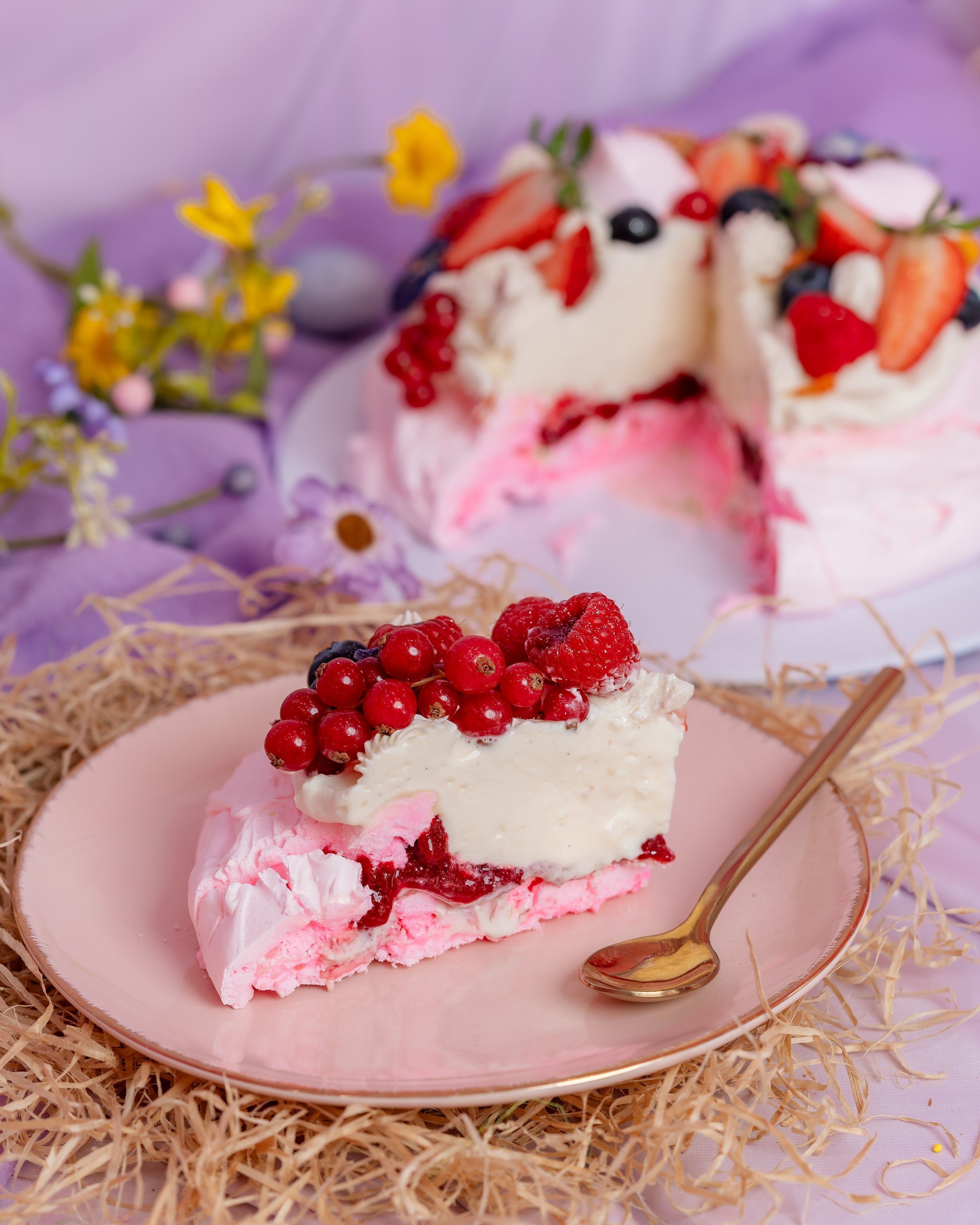Pavlova fruits rouges - 6 personnes