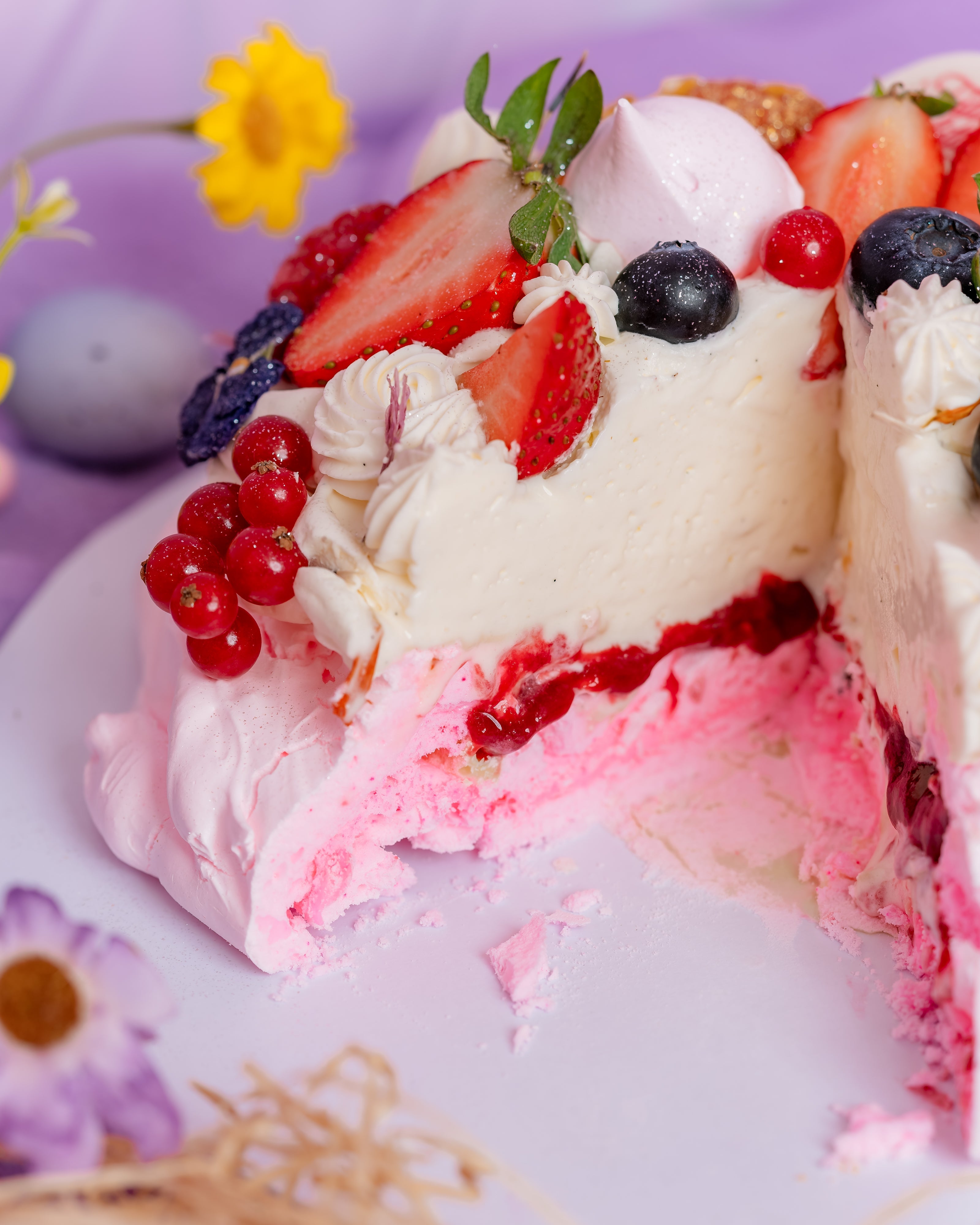 Pavlova fruits rouges - 6 personnes