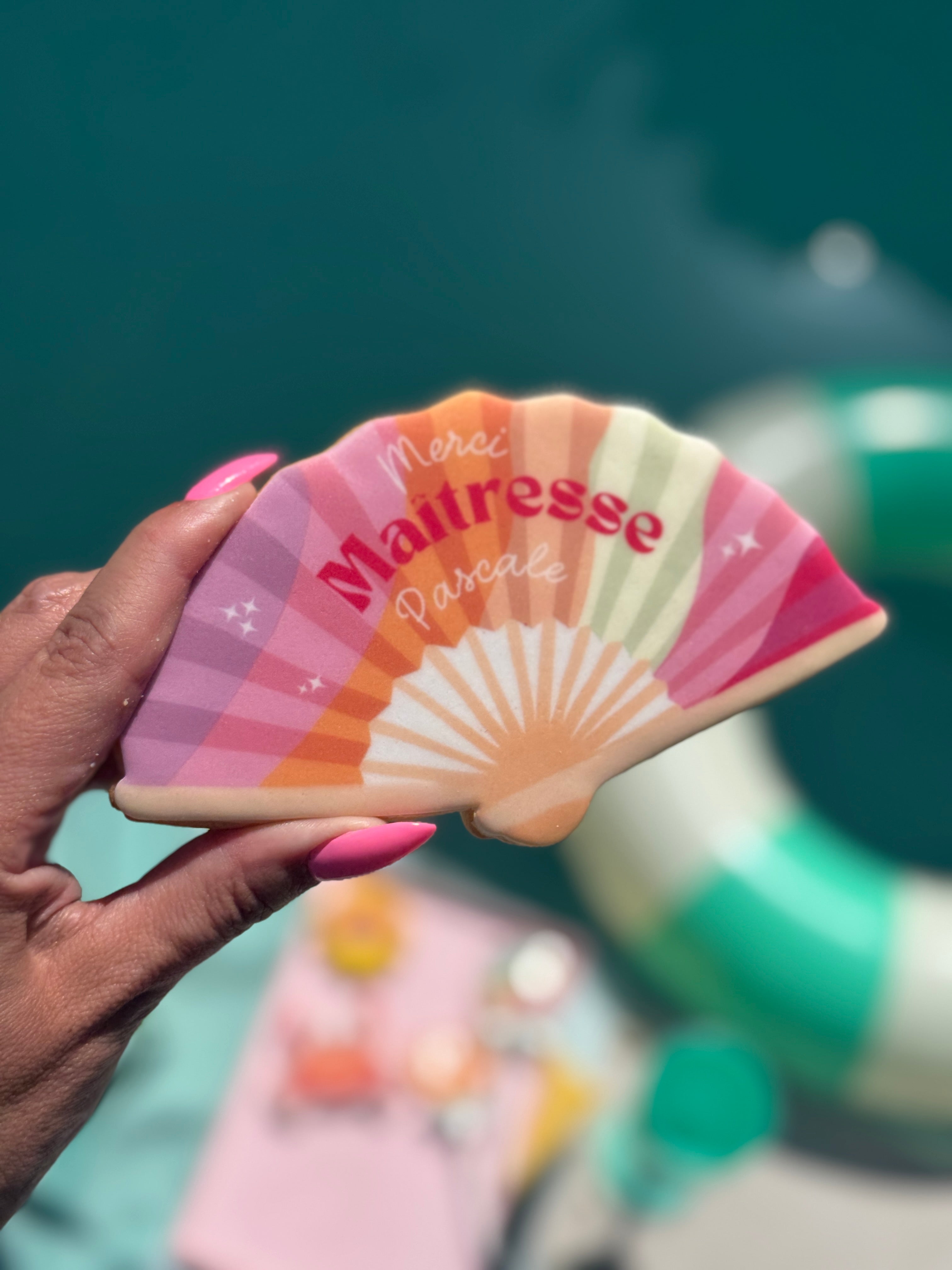 Big sablé éventail personnalisable - Fin d'année