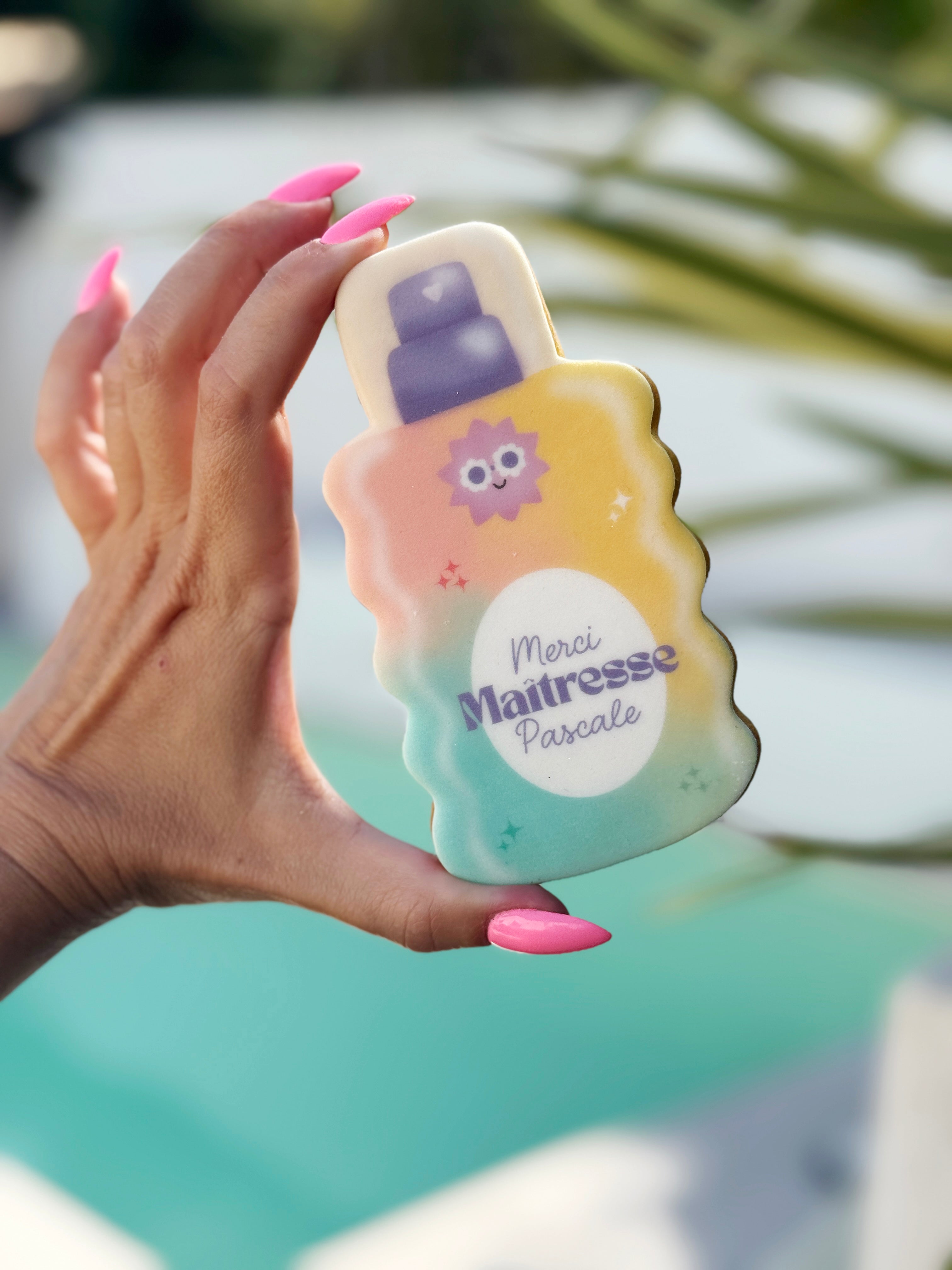 Big sablé crème solaire personnalisable - Fin d'année