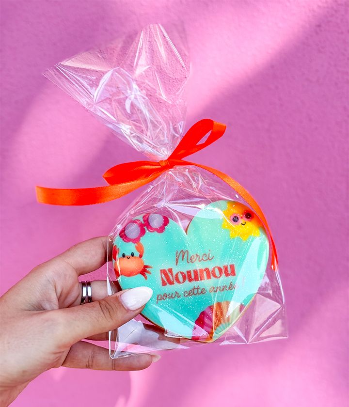 Big sablé Coeur personnalisable - Fin d'année