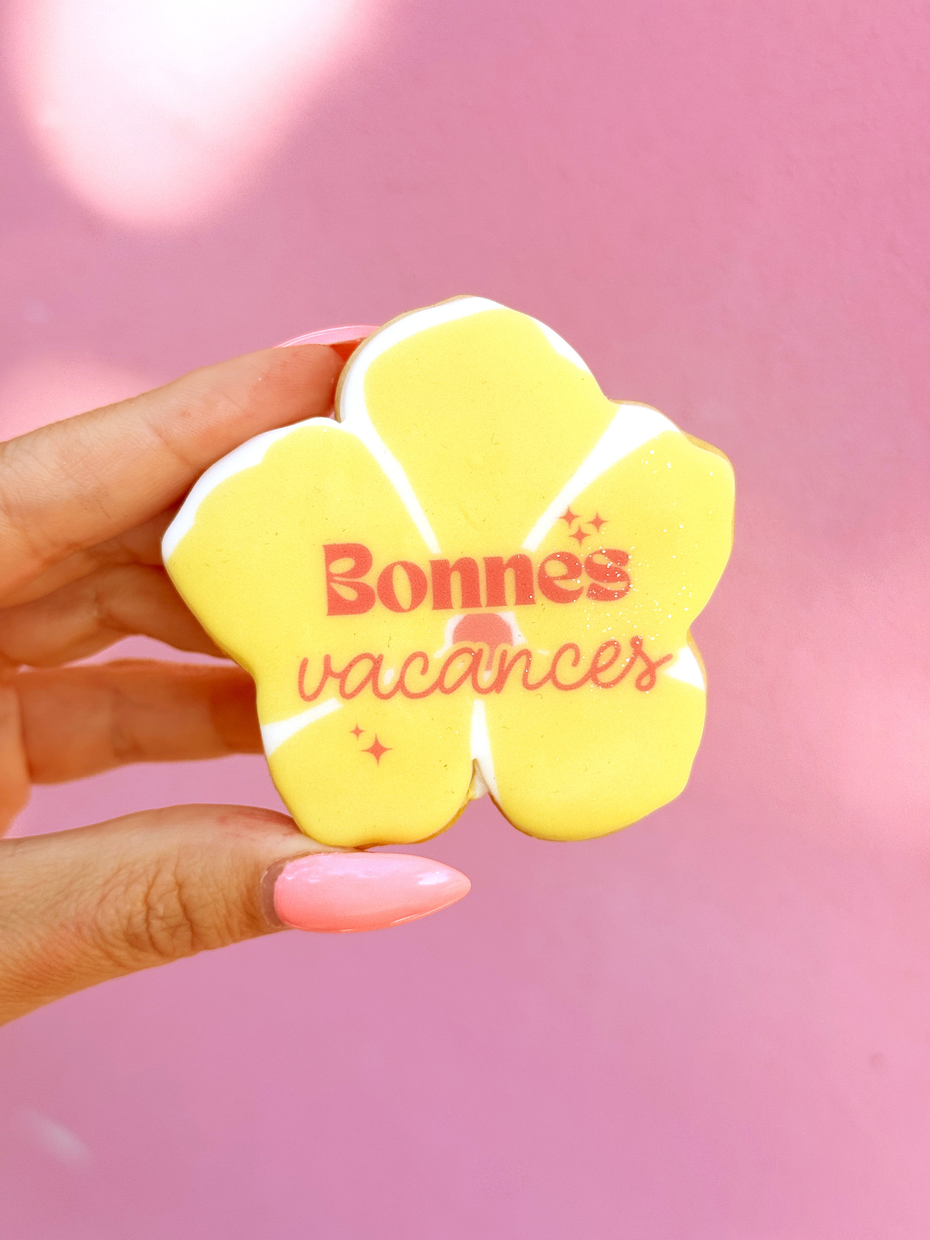 Sablé fleur jaune 